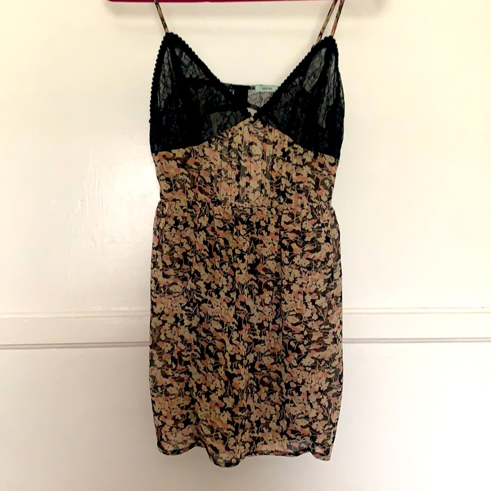 Vintage Kimchi Blue Lace Dress with open back, XS